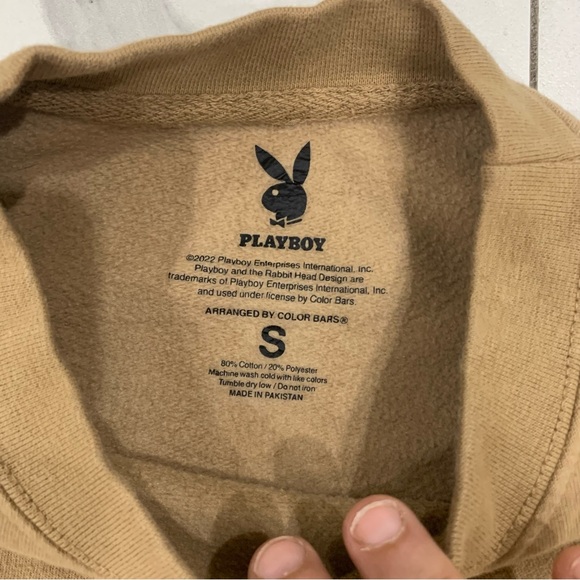 Playboy Club Sweatshirt Men’s Small Top Tokyo Japan Anime Card Ace Of Hearts - Picture 3 of 7